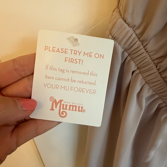 Show Me Your MuMu Light Gray Halter Maxi Dress - Picture 3 of 3